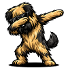 Dabbing Briard