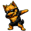 Dabbing Australian Terrier