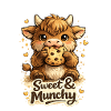 Cute Plush Ox with Cookie