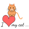 I love my cat...