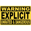 Avertissement explicite : Non classé & Danger.