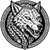 Nordischer Fenrir-Wolf – Wikingerrunen