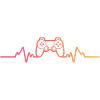 Gamer Sunset Heartbeat Gaming