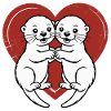 Otters in love