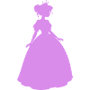 Robe de bal Silhouette Princesse Violette
