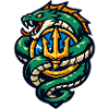 Dragon with Trident Emblem