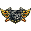 Racing Tire Wing Emblem