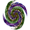 Colour swirl Neon Vortex