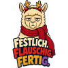 Lama Advent Festlich Flauschig