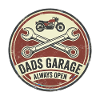 Dad's garage always open