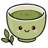 Cute Kawaii Matcha Tea Cup Sticker