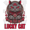 Lucky Cat Maneki Neko Red