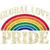 Global Love Pride Rainbow Tri-blend T-Shirt