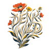 Think Wild – Botanical Poppies Font Art