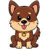 Little reddish-brown puppy (comic)