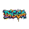 Digga Graffiti Neon Burst