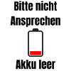 Niedrige Batterie Silhouette