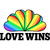 Love Wins - Rainbow Statement Design