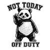 Panda not on duty today