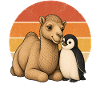 Kamel und Pinguin