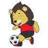 Löwe Fußballspieler Fußball