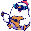 Penguin Guitar Beach Jam