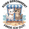 Katzen im Strandkorb Urlaub