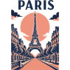 Paris Eiffel Sunset