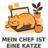 Katzenchef im Homeoffice – Geschenk für Katzenfans