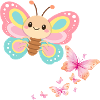 Pastellschmetterling Motiv