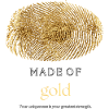 Made of Gold Fingerprint Quote Design