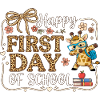 First Day of School Safari Giraffe