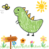 Dino Garden Green Kids