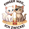 Katzen Strand Krabbe Spruch
