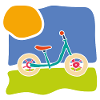 Buntes Kinderrad – Fahrt und Freiheit