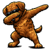 Dabbing Chesapeake Bay Retriever