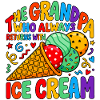 Opa mit Eiscreme