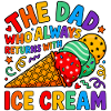 Vater kommt immer mit Eiscreme