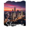 Shenyang Night City Skyline
