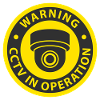 Warning CCTV Camera In Operation Sign