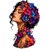 Couronne de Papillons en Fleurs