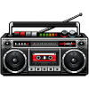 Retro Boombox Graphic