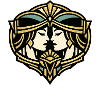 Reflective Art Deco Mask Illustration