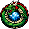 Green Dragon with Diamond
