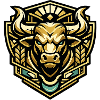 Gold Bull Emblem