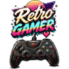 Manette Retro Gamer Neon