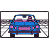 Retro Car Miami Logo