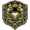 Golden Wave Crab Shield