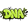 DNA Lettering Graffiti