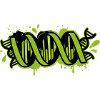 DNA Helix Graffiti Graphic
